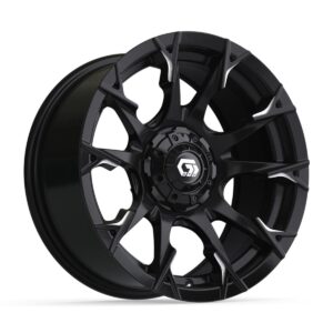 15″ GTW® Diablo Gloss Black with Machined Accents Wheel - Image 2