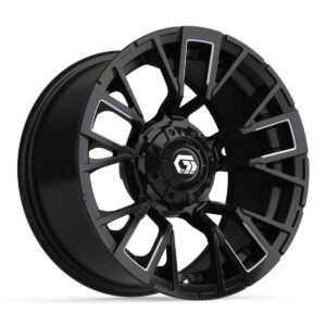 14″ GTW® Vandal Matte Black with Machined Accents Wheel - Image 6