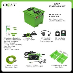 Bolt Energy 38V 105AH Heated Standard Accessory Battery Kit - Image 5