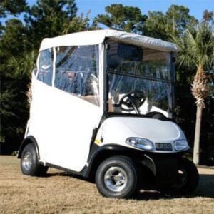 RedDot EZGO RXV w/ Old Style Factory Top White 3-Sided Over-the-Top Enclosure (Years 2008-2023) - Image 1