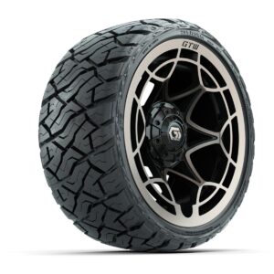GTW Nexus Gloss Black/Bronze 14 in Wheels with 205/35-R14 Maverick Low-Profile All-Terrain Tires – Full Set - Image 1