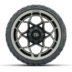 GTW Nexus Gloss Black/Bronze 14 in Wheels with 205/35-R14 Maverick Low-Profile All-Terrain Tires – Full Set - Image 2