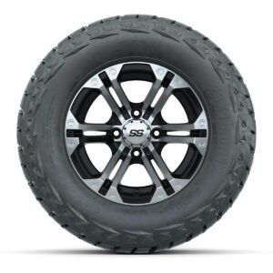 GTW Specter Black/Machined 12 in Wheels with 23x10.00-R12 Maverick All-Terrain Tires – Full Set - Image 2