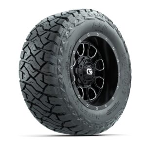 GTW Volt Black/Machined 12 in Wheels with 23x10.00-R12 Maverick All-Terrain Tires – Full Set - Image 9