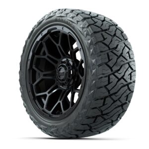 GTW Bravo Matte Black 15 in Wheels with 23x10.00-R15 Maverick All-Terrain Tires – Full Set - Image 1