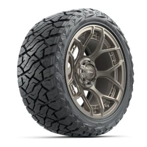 GTW MadJax® Flow Form Evolution Matte Bronze 15 in Wheels with 23x10.00-R15 Maverick All-Terrain Tires – Full Set - Image 6