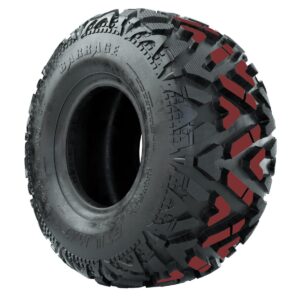 GTW® Spyder Silver Brush 12 in Wheels with 25X10-12 Barrage Mud Tires – Full Set - Image 9