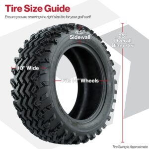 GTW® Spyder Silver Brush 14 in Wheels with 23X10.00-14 Rogue All-Terrain Tires – Full Set - Image 6