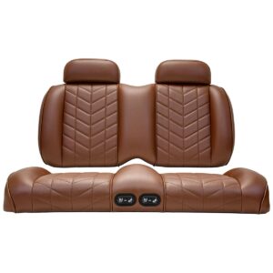 MadJax Aviator EZGO TXT/RXV & MadJax XSeries Coffee Front Seat Cushions with Thermaflex - Image 12